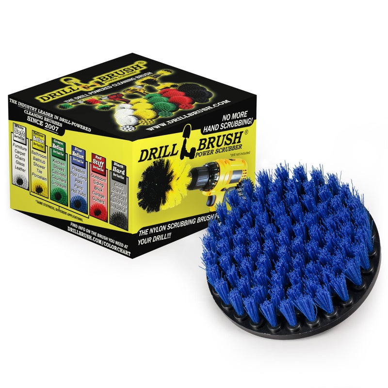 Drillbrush Boat Brush Scrubbing Accessories - Aquatic Cleaning Supplies - Boat Hull Cleaning Brush Set - Barnacle Remover - Boat Deck Brush - Tank Cleaning Tool Set - Fish Tank Scrubbing Brush - Boat Brush Set - Image 1